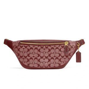 Coach | Warren Chambray Signature Leather Logo Belt Bag in Wine